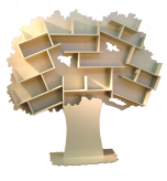 Bibliothèque arbre design géante