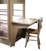 Bureau en sapin pour lit mezzanine Mathy by Bols