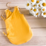 Gigoteuse bio en coton 6-12 mois de fabrication française jaune Pitigaia
