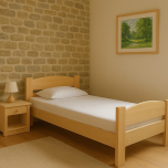 Lit 1 place bois Leo Atelier CouleursBois