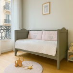 Lit évolutif en bois massif brut ou 26 couleurs