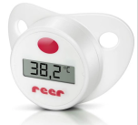 Sucette thermomètre pour bébé en silicone avec grand écran Reer