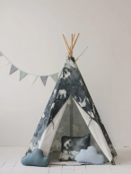 Tipi enfant en coton épais Nuit Etoilée