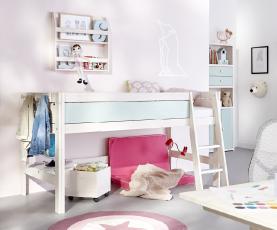 Chambre enfant écologique avec lit mi haut Lifetime