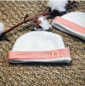 Bonnet nouveau né coton bio certifé doux et made in France Papate