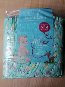 Couches b&eacute;b&eacute; jetables &eacute;cologiques absorbantes taille 4 El&eacute;phant Tiniloo