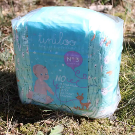Couches jetables bio taille 3 absorbantes et douces Lapin Tiniloo