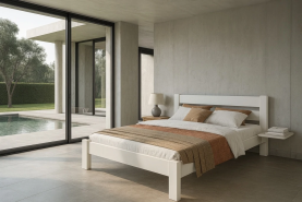 Lit adulte 140x190 Stéphane brut ou couleur au choix