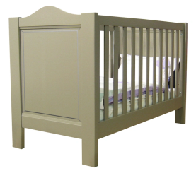 Lit bebe en bois laqué ou brut Dominique