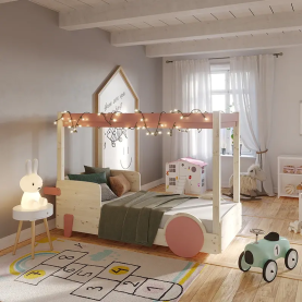 Lit baldaquin Montessori modèle Discovery Mathy by Bols