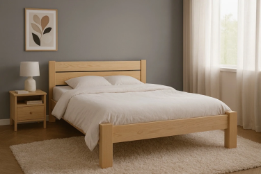 Lit adulte fabriqué en France Julien par CouleursBois