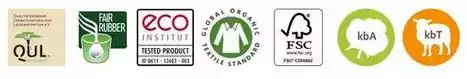Labels des matelas écologiques bébés et enfants Prolana