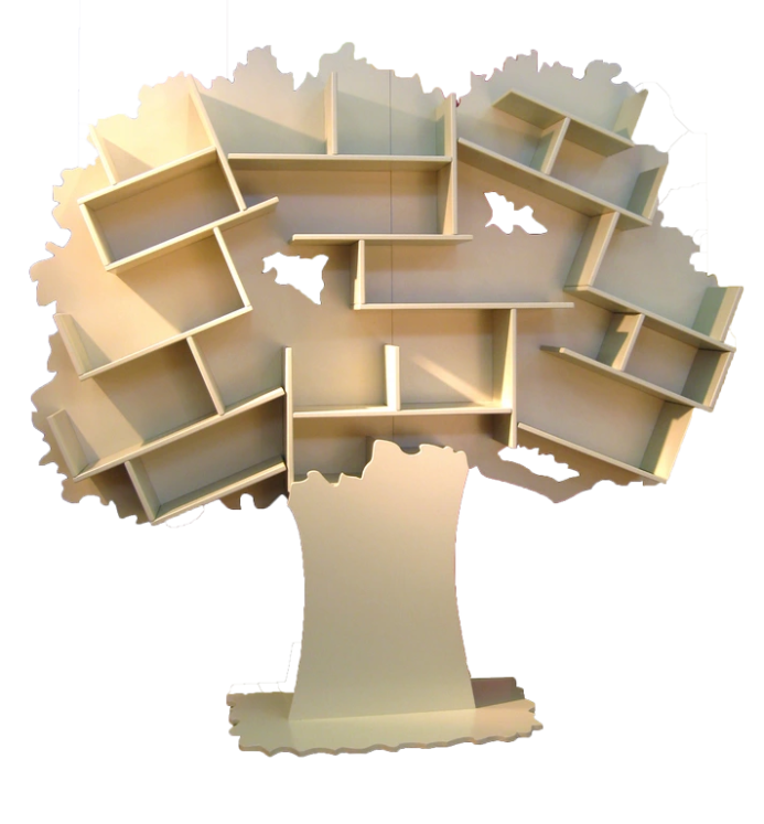 Bibliothèque arbre design géante