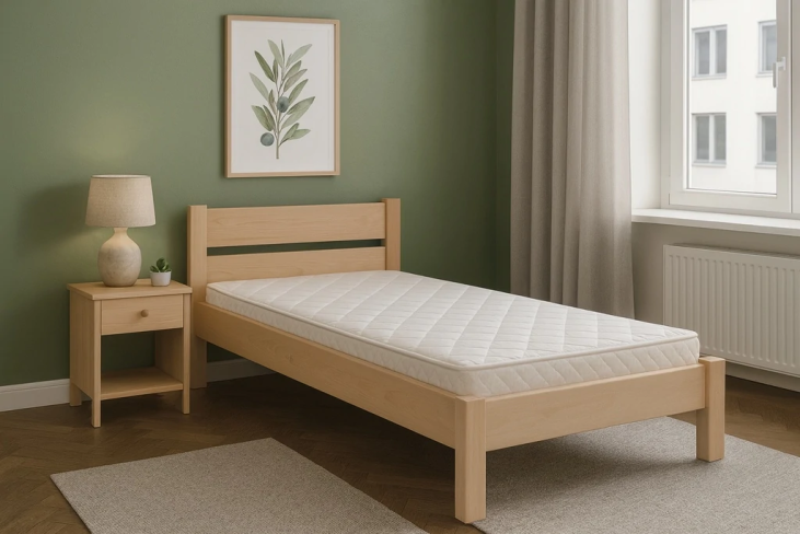 Lit adulte 90x190 bois massif Quentin CouleursBois