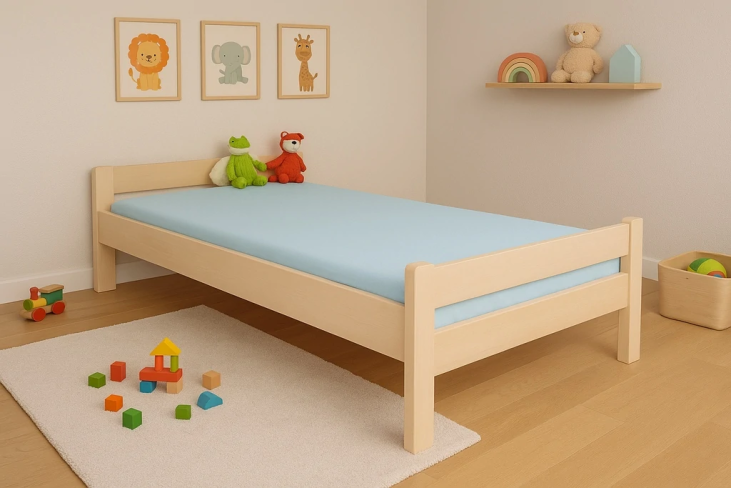 Lit en 90 Camille CouleursBois fabriqu&eacute; en France