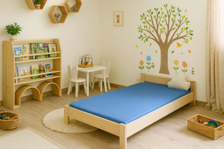 Lit enfant 190x90 Lucas Jr bas et traditionnel