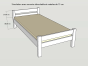 Lit 190 Jules matelas 15 cm