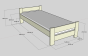 Dimensions du lit 190x90 Claude