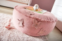 Lit baldaquin Princesse - Pouf rose