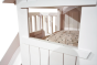 Fenêtre du lit cabane avec toboggan Mathy by Bols blanc