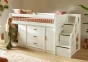 Lit mezzanine avec escalier et dressing Lifetime Kidsrooms