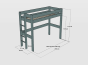 Lit mezzanine échelle latérale 172 - Dimension