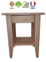 Table de nuit bois brut